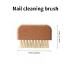 The mini nail cleaning brush is a multi-purpose cleaning tool with high density and strong cleaning power