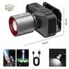 1200lumens Powerful Led Headlamp Headlight Zoom Head Lamp Flashlight Type-C Rechargeable Outdoor Fishing Lantern Head Torch