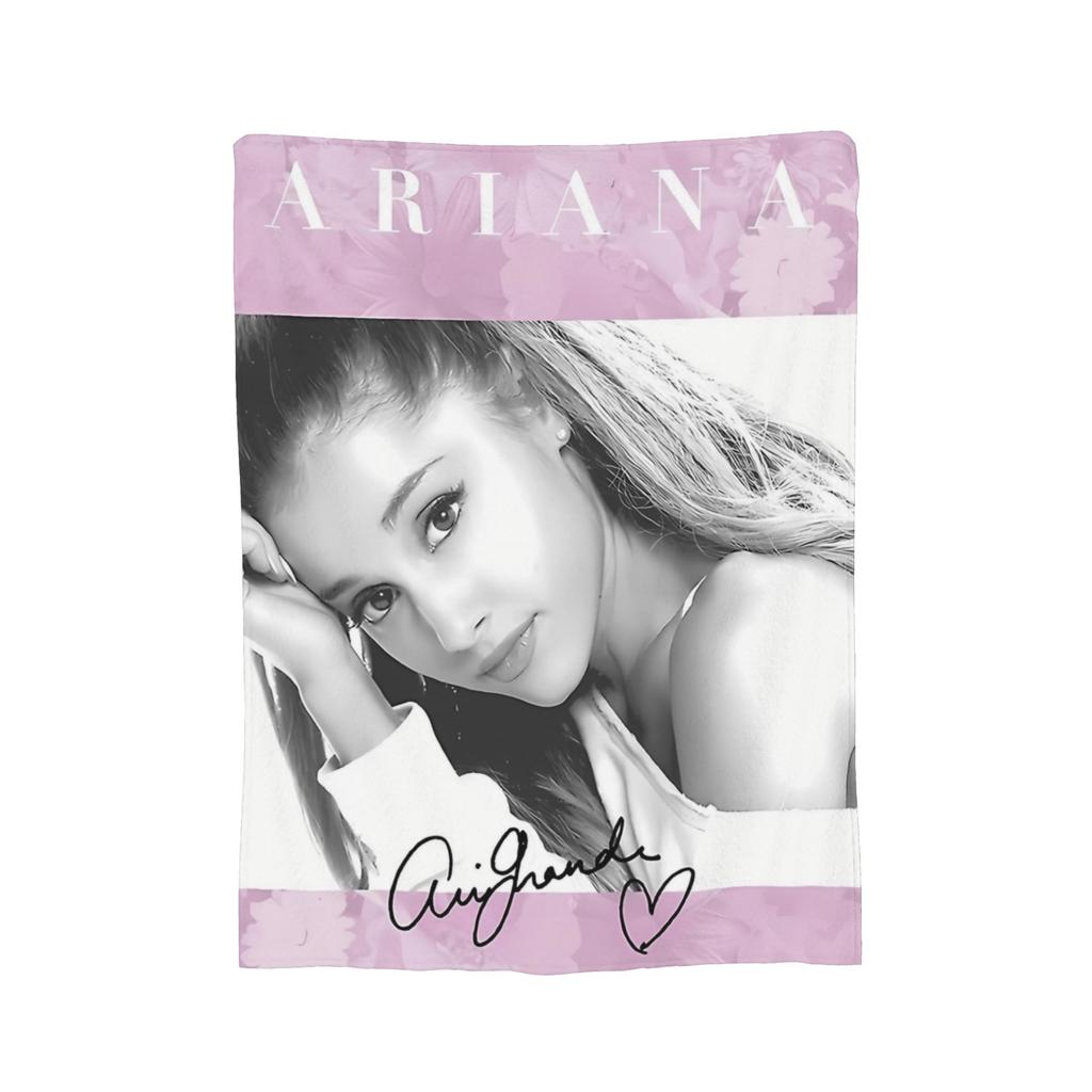 The Best Singer Ariana Blanket Fleece Summer Air Conditioning Grande Pop Music R&B Multifunction Ultra-Soft Throw Blanket Quilt