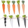 1 шт. пасхальное украшение в виде моркови, искусственные овощи, игрушки из моркови, искусственная тканевая морковь, декоративная морковка, реквизит для фотосъемки 16x3,5 см