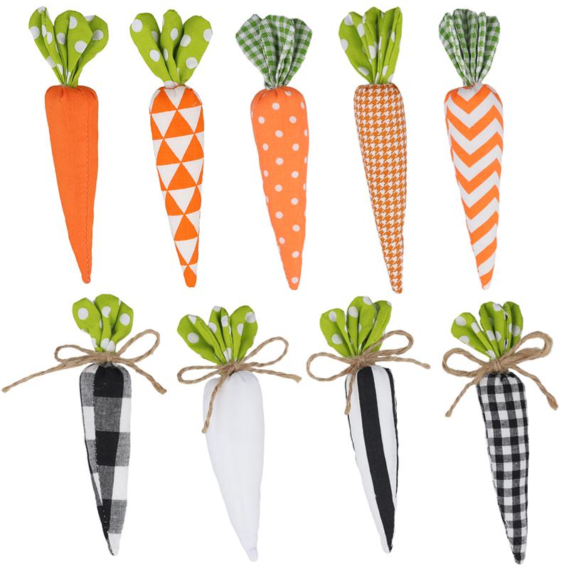 1 шт. пасхальное украшение в виде моркови, искусственные овощи, игрушки из моркови, искусственная тканевая морковь, декоративная морковка, реквизит для фотосъемки 16x3,5 см