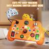 Toddler Animal Busy Board with LED Light Baby Light-up Switch Busy Board Game Machine Travel Kids Educational Learning Activity Toy Boys Girls Present