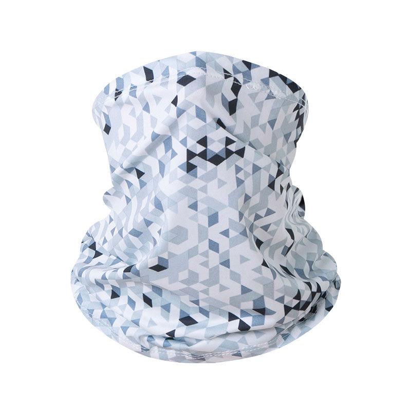 Summer Ice Silk Sunscreen Neck Gaiter: Breathable, Quick-Drying, Multifunctional Headscarf and Cycling Face Mask for Sun Protection