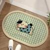 Weaving Texture Absorbent Mat Cartoon Anti Slip Mat Decorative Mat Bathroom Mat  Kitchen