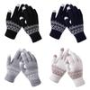 Outdoor Elastic Cuff Soft Wool Touch Screen Gloves Winter Gloves Warm Knit Gloves Mittens