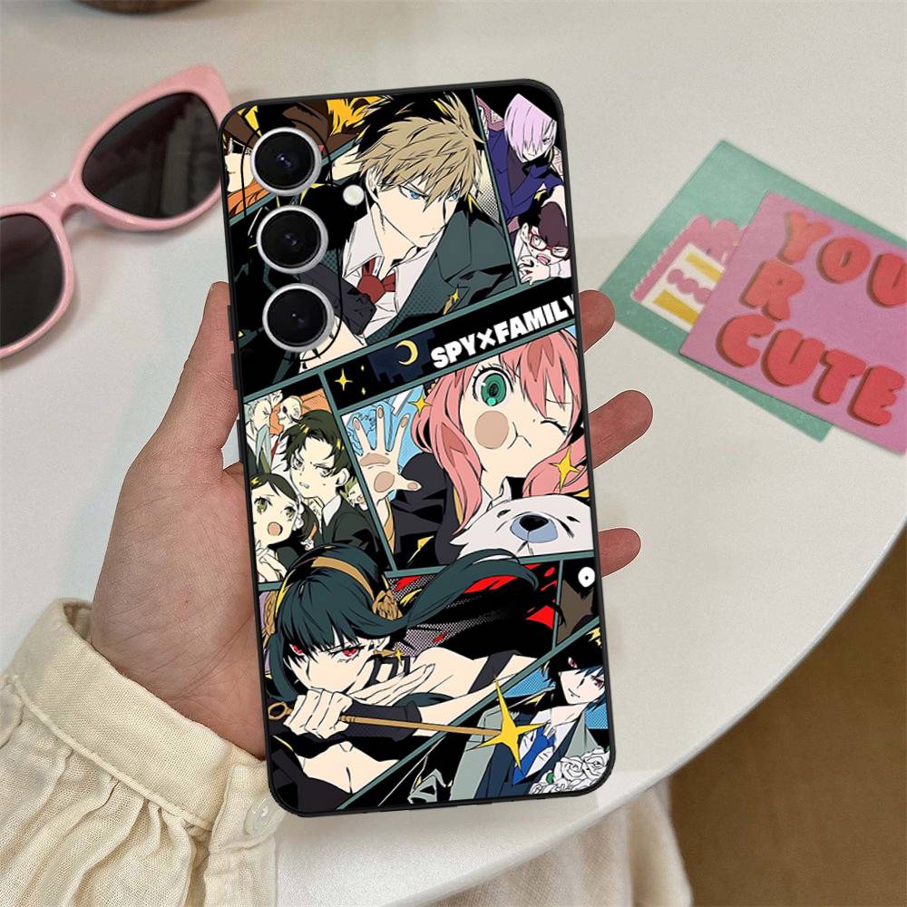 Классический аниме чехол для телефона Spy X Family для Samsung S 24 Fe 25 Ultra Plus 20 Lite 21 30 22 23 24 22 Ultra 5G Fundas