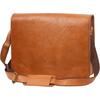 15 INCH Vintage Crossbody Genuine Leather Laptop Messenger Bag for Men and Women