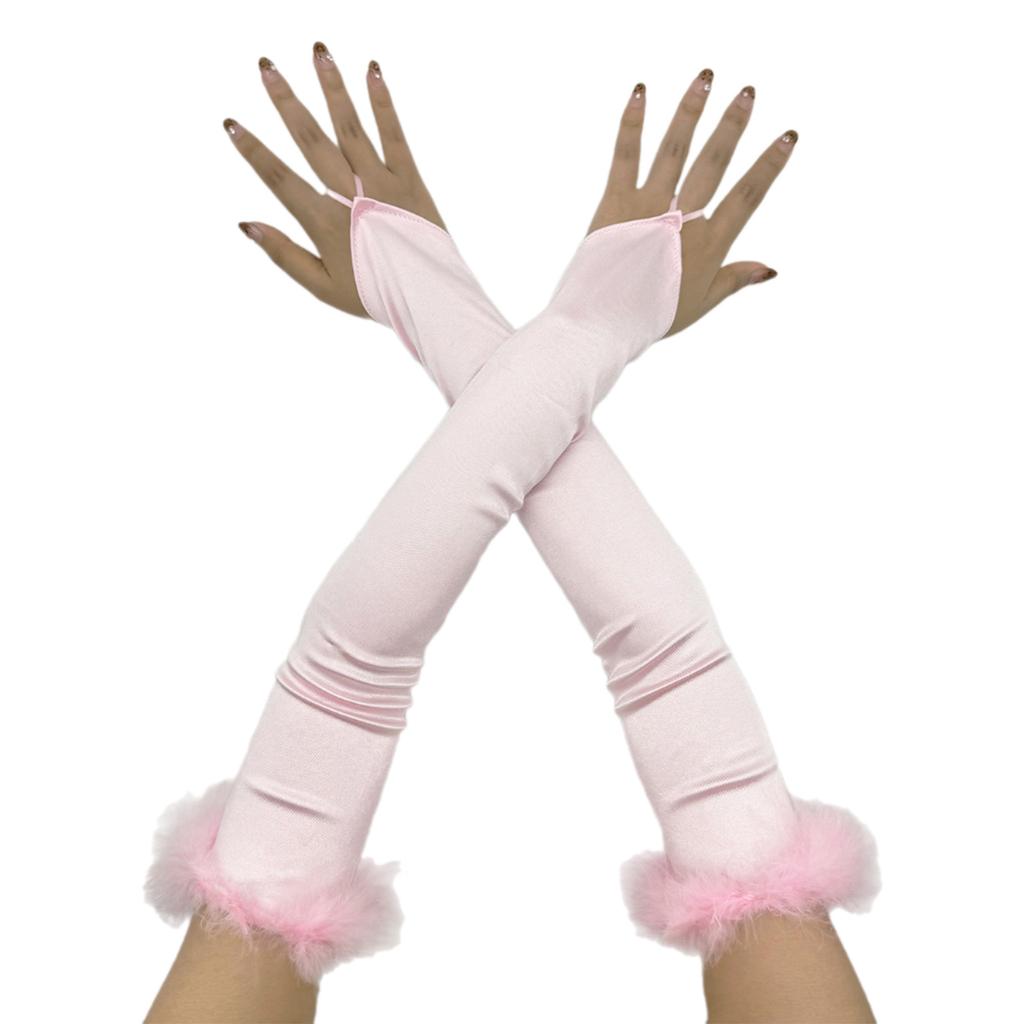 Elegant 1920s Party Fingerless Gloves for Women Long Length Arm Sleeves for Various Occasion Teaparty Dressingup Armwear