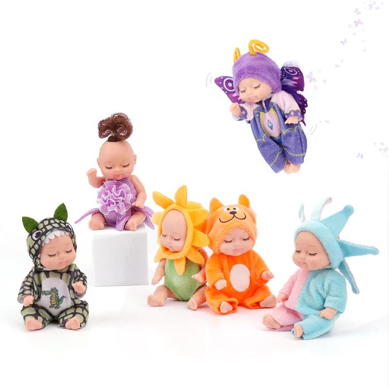 1 шт. Мини-набор для куклы Реборн Игрушка Симуляция Реборн Малышка Принцесса Милые спящие куклы Игрушка с одеждой Аксессуары Bebés Reborns