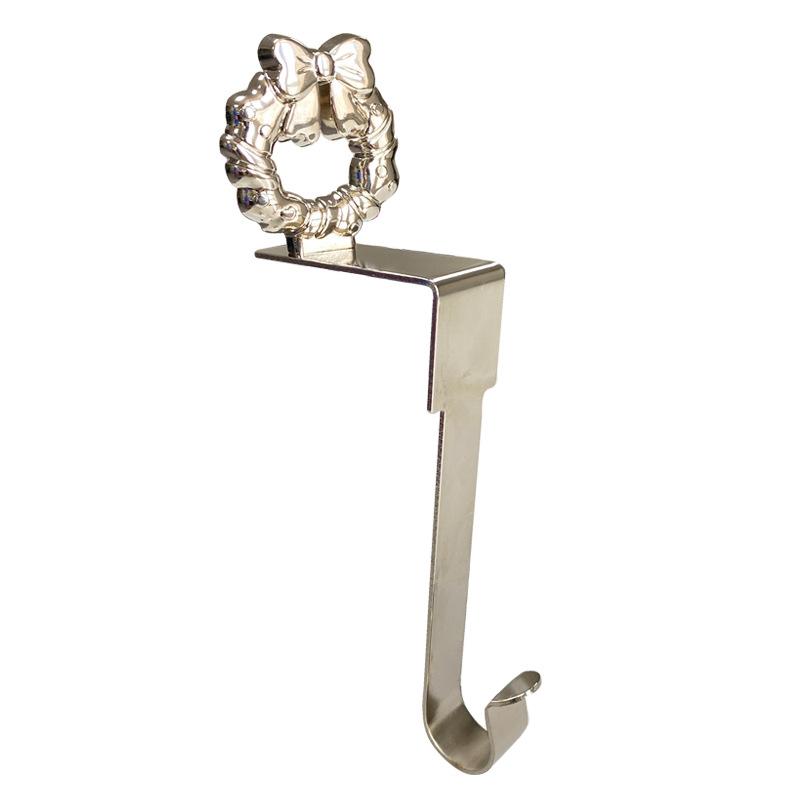 1 шт. Рождественский кулон Снежинка Лось Снеговик Форма дерева Металлический крючок для двери камина Шкаф Рождественская вечеринка Навидад Декор года