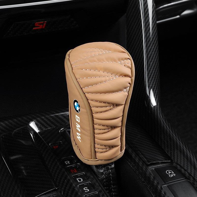 Car Shift Handle Cover Leather Non-slip Wear-resistant For BMW 1 3 5 7 Series X1 X3 X4 X5 F10 F15 F16 F20 F30 F18 F25 M3 M4 E34 msjk68
