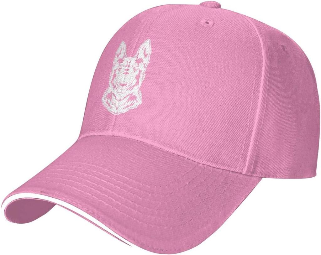 GerUnisex Shepherd Dog Sketch Baseball Cap Polyester Casual Adjustable Trucker Hat Unisex