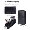 Folding Professional Cosmetic Brushes Bag 14/29 Holes Cosmetic Brush Container  Makeup Artist