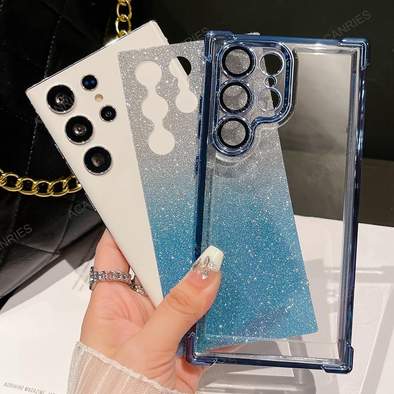 Для Oppo Realme C55 C53 C35 C33 C31 C30 C20 C15 C30s 9 Pro Plus Блестящее покрытие Силиконовый мягкий чехол Четыре угла противоударный чехол