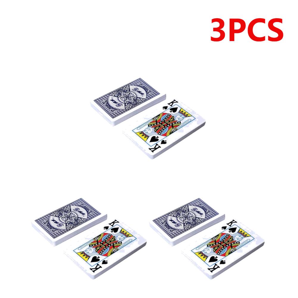 20/1 шт. Игральные карты Пластиковое покрытие Бумажная колода Покерные карты Веселая семейная настольная игра 54 карты Водонепроницаемые Складные для взрослых