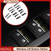 7Pcs/set Car Window Lift Button Trim for Toyota Corolla Camry RAV4 REIZ Highlander Prius Land Cruiser Vios Prado150