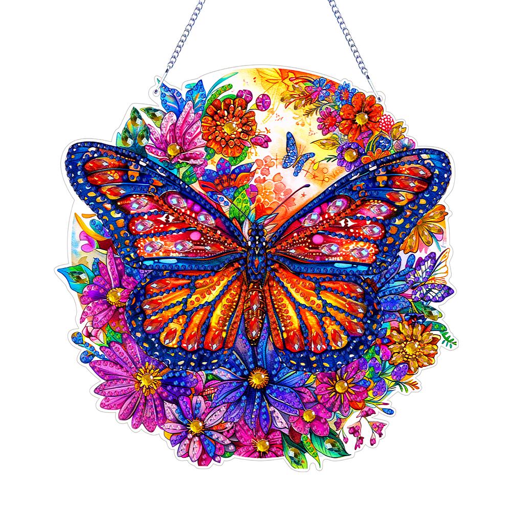 ПЭТ Двусторонние Специальной Формы Милые Животные Стразы Алмазное Искусство Подвески на Окно Алмазная Живопись Подвесное Украшение для Взрослых