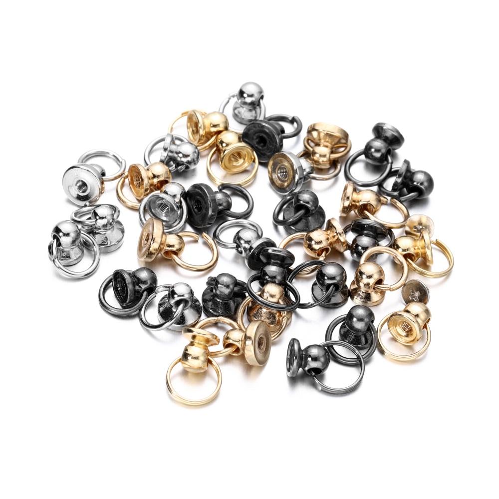 5pcs/bag Ring Nail Case Connectors Decoration Nail Case Link Ring For DIY Jewelry Making Accessories Supplies