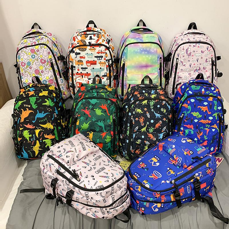 Рюкзак с принтом граффити большой емкости для школьников младших классов, школьная сумка для путешествий на открытом воздухе