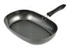 Сковорода Pearl Metal Platico Iron Oval Wave 31 x 21 см, сковорода-гриль, совместимая с IH, произведена в Японии, Tsubame Sanjo, черная, HB-3307