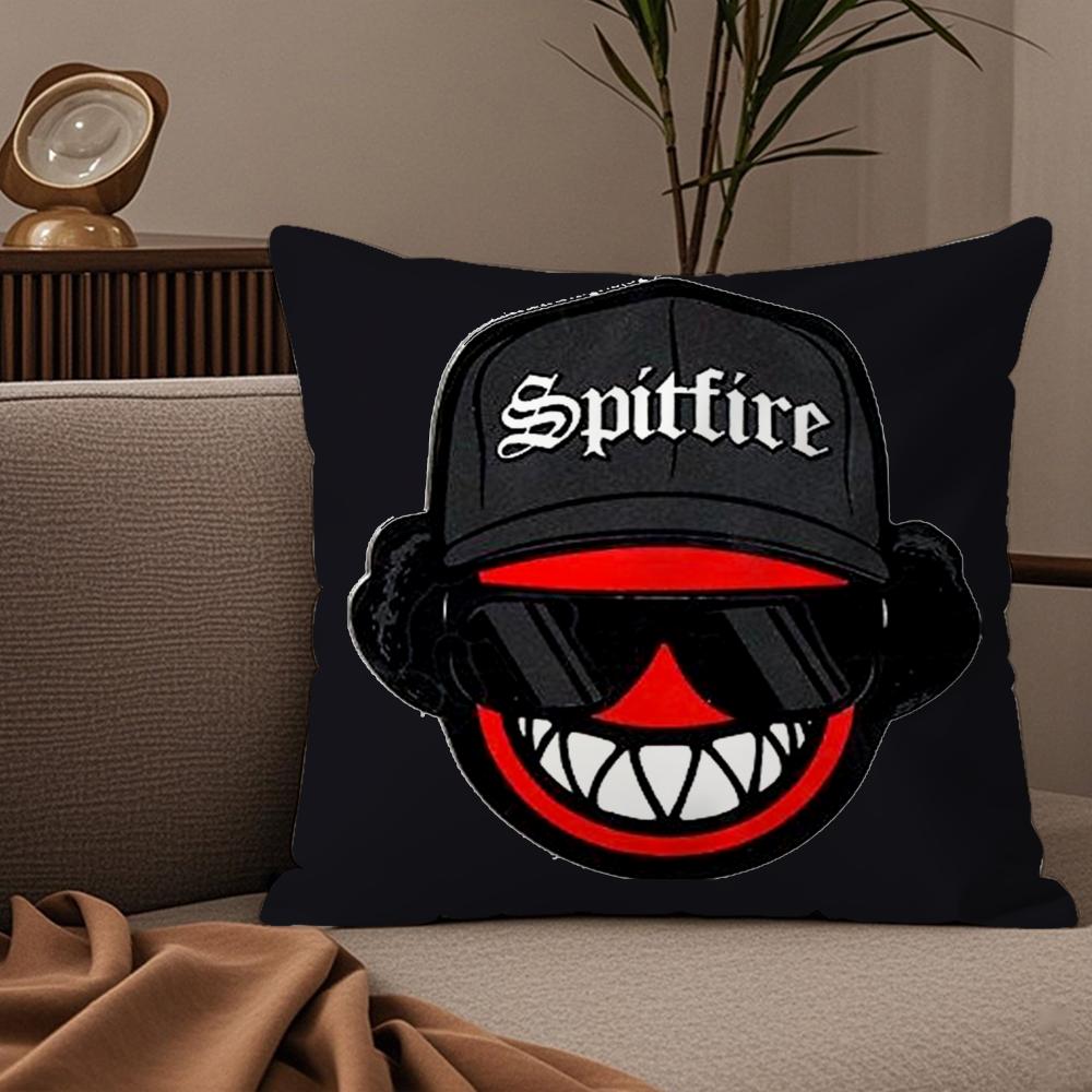 Fighter Aircraft SSpitfire Cushion Cover Plush Fabric Soft DoubleSided Printed Sofa Warm Winter Home Child Gift Pillow Case