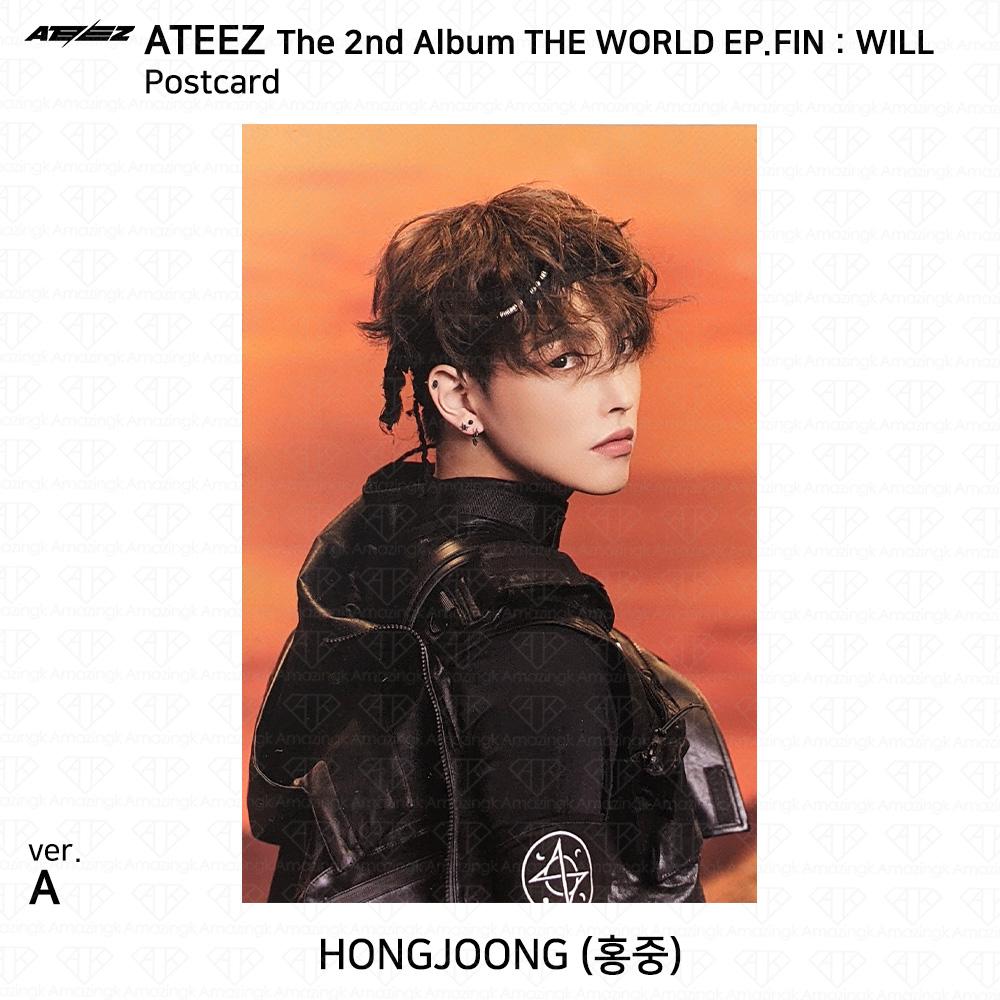 ATEEZ 2-й альбом WORLD EP.FIN WILL Открытка KPOP K-POP