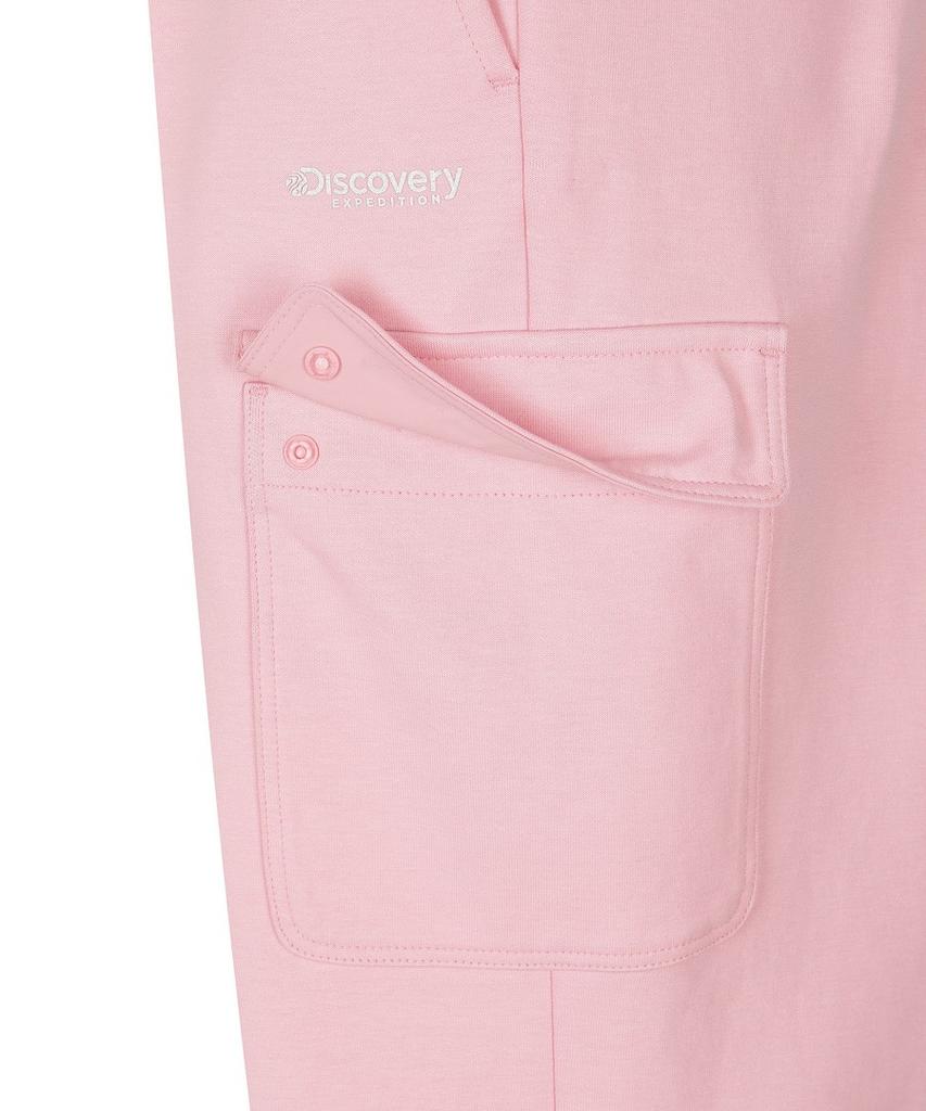 DISCOVERY EXPEDITION Women'S Tech Knit Training Semi-Wide Cargo Pants (L/Pink)
