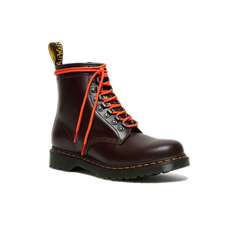 Dr. Martens 1460 Ben Smooth Color-Blocked Lace-Up 8-Hole Boots Unisex Boots Brown Red 26917601