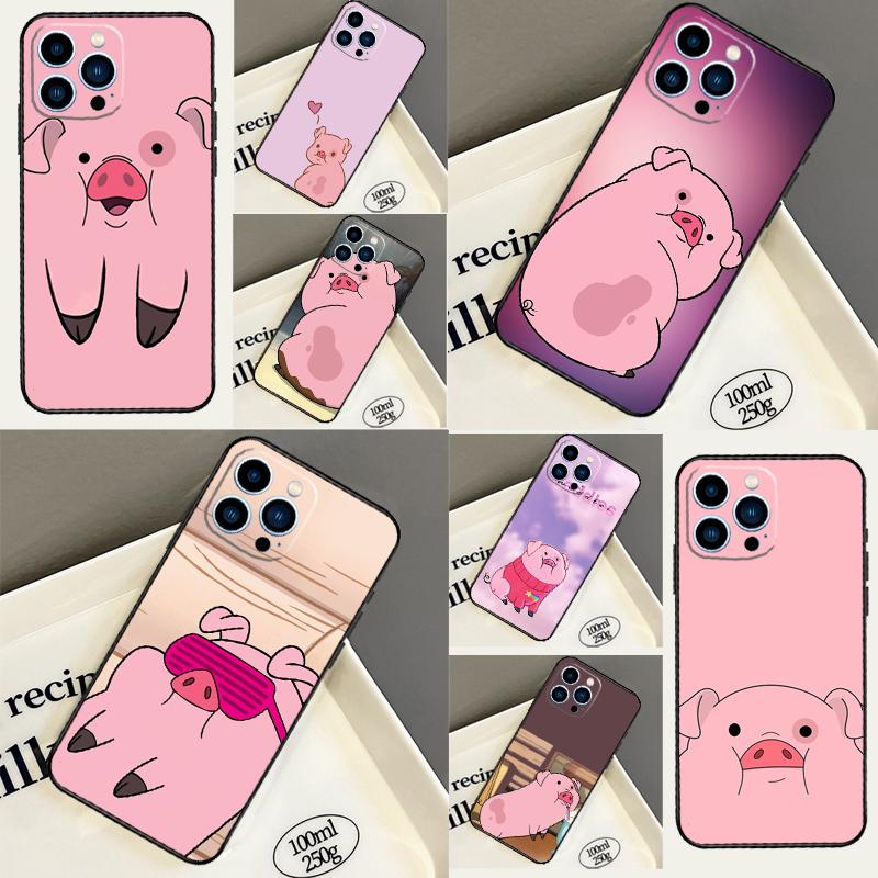 Мультяшный чехол-поросенок для Samsung Galaxy A34 A54 A14 A35 A55 A15 A56 A36 A26 A16 A06 A12 A22 A32 A52 A13 A53