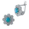 Silver Earrings with Opal 1.875ct (1970294)