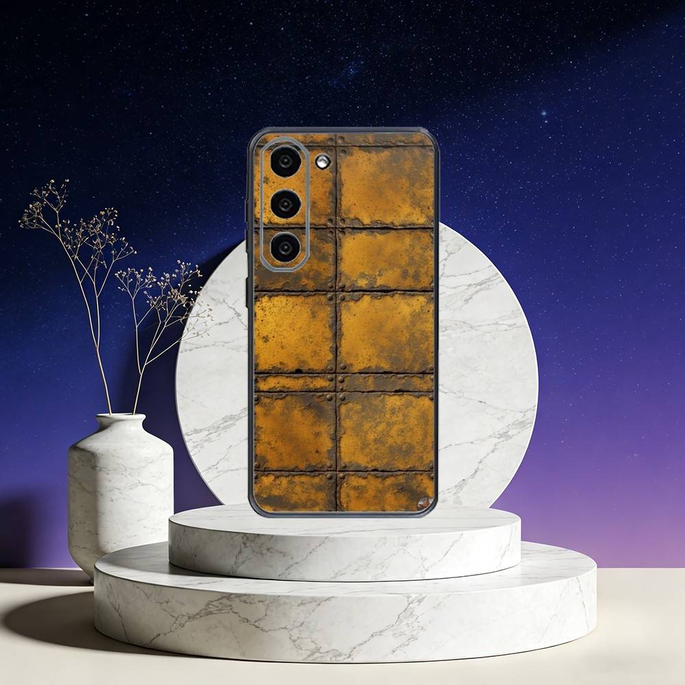 Retro Industrial Style Rusty walls Phone Case For Samsung Galaxy A73,A72,A71,A70,A53,A52,A51,Others Soft Black Cover