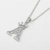 26 Letter Shining Women Necklace Popular Adjustable Alphabet Pendant