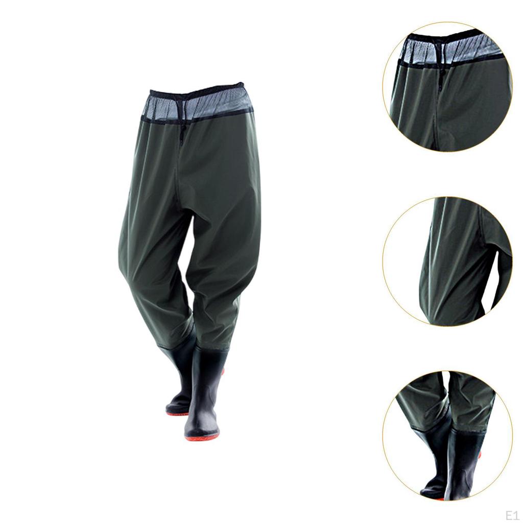 Рыболовные вейдерсы, забродные штаны, чулки с противоскользящими ботинками, брюки с поясом