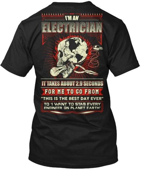 Электрик - Эксклюзивная футболка для постоянных покупателей Сделано в США Размеры от S до 5XL