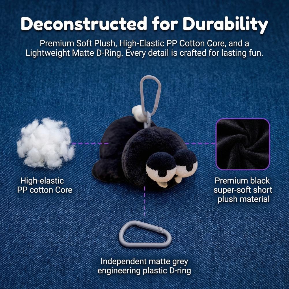 Ugly-Cute Insect Plush Keychain Kawaii Mosquito Firefly Beetle Plushies Soft Stuffed Doll Bag Pendant Funny Birthday Gift