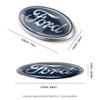 BBBM3 Car Aluminum Alloy Logo Sticker Body Rear Trunk Stickers For Ford Focus Edge Fiesta EcoSport Escort Ranger Fusion Mondeo Mustang