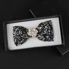 Yousheng Bow Tie Sparkling Rhinestones Inlaid Adjustable Tightness Formal Bow Tie Versatile Business Banquet Office Matching Decoration
