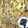 2M/4M Fairy Lights Ivy String LED Solar Light Vine Maple Leaf Waterproof Garland Solar Lamp Christmas for Garden Decoration