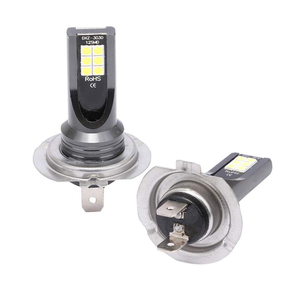 H7 LED Headlight Bulb, 55W 6000K White 12000LM Super Bright CSP Chip Conversion Kit 360° Luminous, 2 Years Warranty