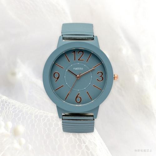 Fieldwork Women's Analog Watch with Metal Band and Bellows, Stainless Steel, Single Color, Soft Blue, JN040-3