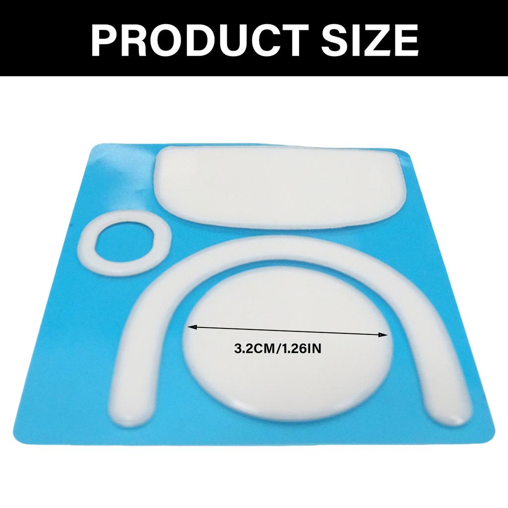 Enhanced ICE Edition Mouse Skates Feet for Logitech G PRO X Superlight 2 Mouse White Rounded Edges