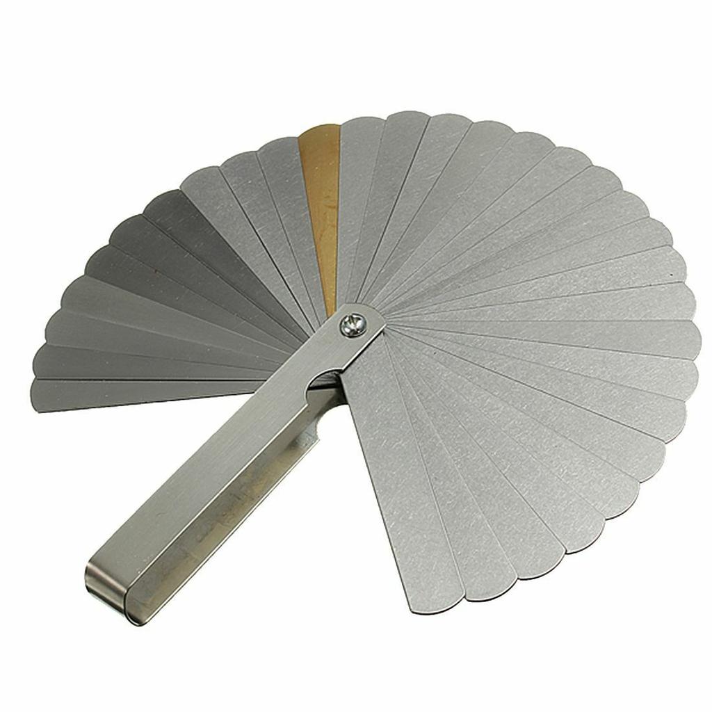 Стальной щуп с 32 лезвиями, инструмент для измерения зазора в метрической и британской системе с двойной маркировкой