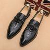 New Men's Classic Oxfords Business Casual Leather Shoes Driving Loafers Wedding Shoes Italian Style Mocassins