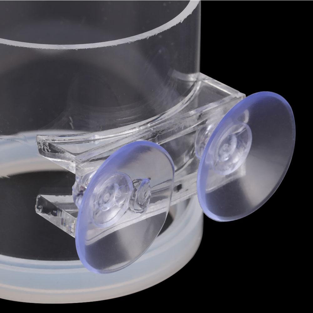 Acrylic Transparent Fish Feeding Ring Food Feeder with Suction Cup for Aqarium Fishing Tank