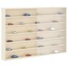Wall Mounted Display Case with Shelf Beige 80 x 8.5 x 54 cm Plywood
