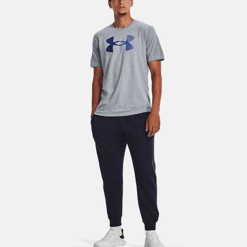Under Armour T Shirts Men's Gray Crew Neck Moderate Straight Fit 1379451-035
