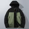 Graphene jacket fleece thickened cotton-padded coat men's winter business leisure warm windproof removable hat