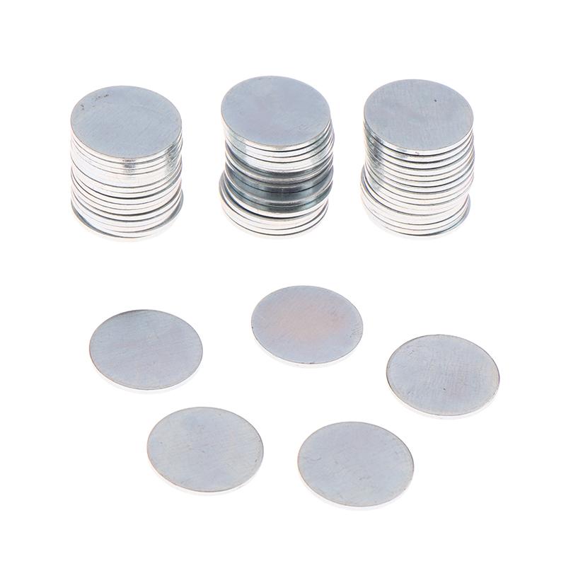 50/100 шт. ультратонких круглых оцинкованных листов железа для изготовления аксессуаров своими руками.