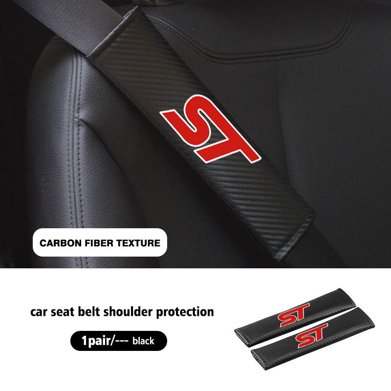 1/2PCS Car Seat Belt Covers Shoulder Cushion Protector Pad For Ford Fiesta mk7 mk5 mk8 mk4 mk6 1995-2011 2012 2013-2023