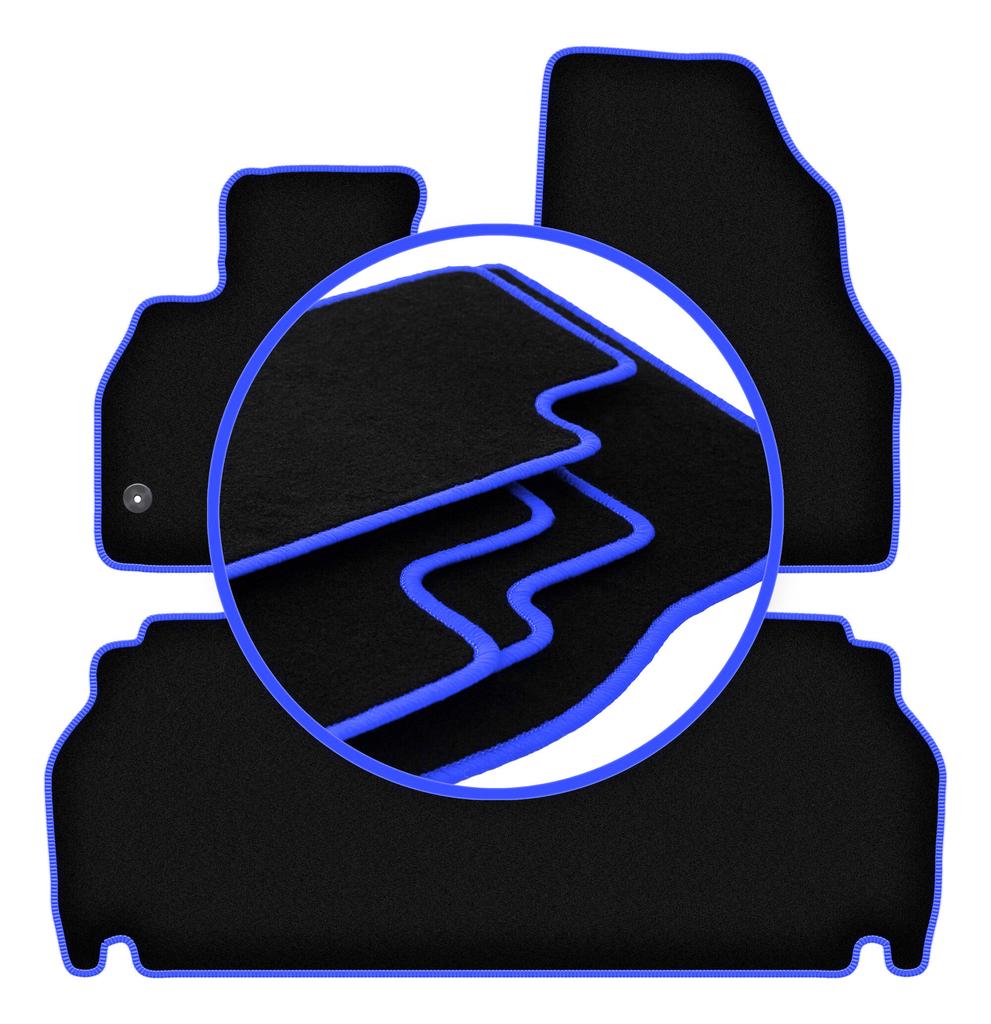 CARLUX-BLUE car mats for: Renault Kangoo Express kombivan (2021-)
